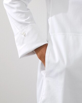 No-Iron Stretch Casual Collared Tunic