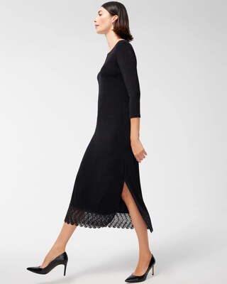 Travelers Lace Hem Maxi Dress