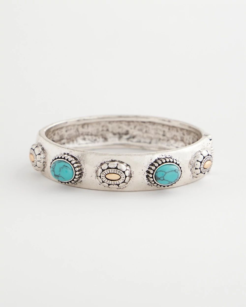 Turquoise Mixed Metal Bangle