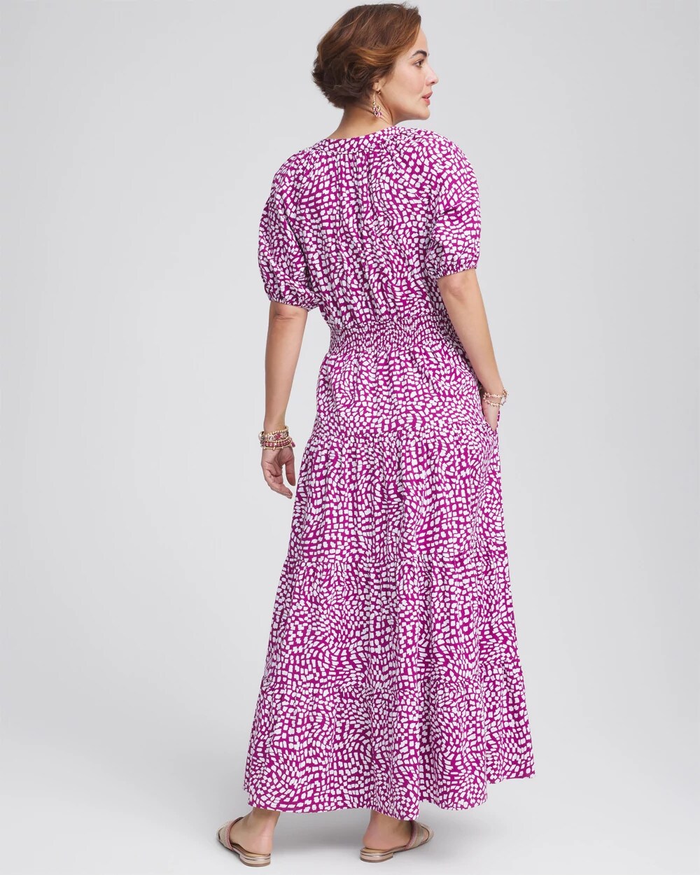 Smocked Waist Maxi Dress