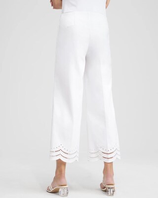 Juliet Eyelet Hem Culotte Pants click to view larger image.