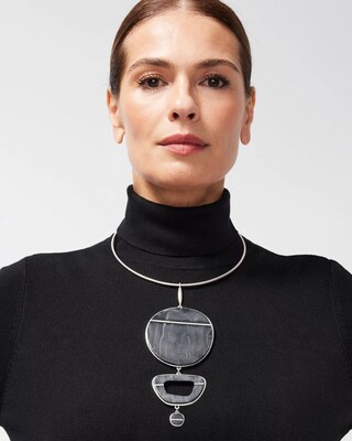 Marble Pendant Necklace