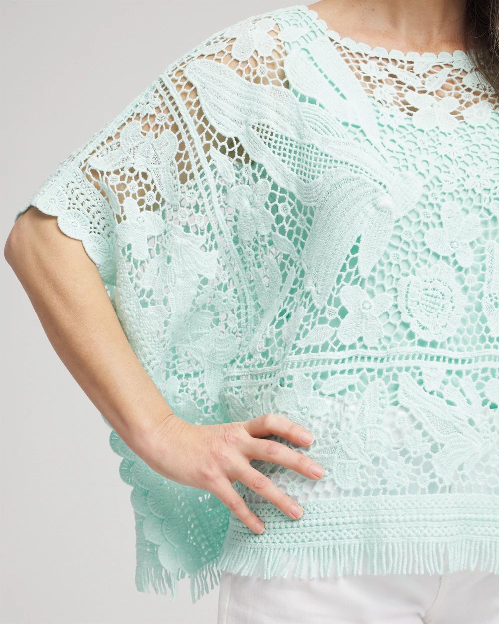 Lace Crochet Poncho