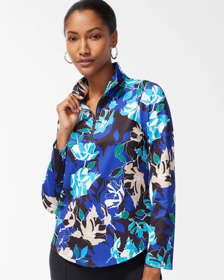 Zenergy UPF Coastal Print Long Sleeve Top