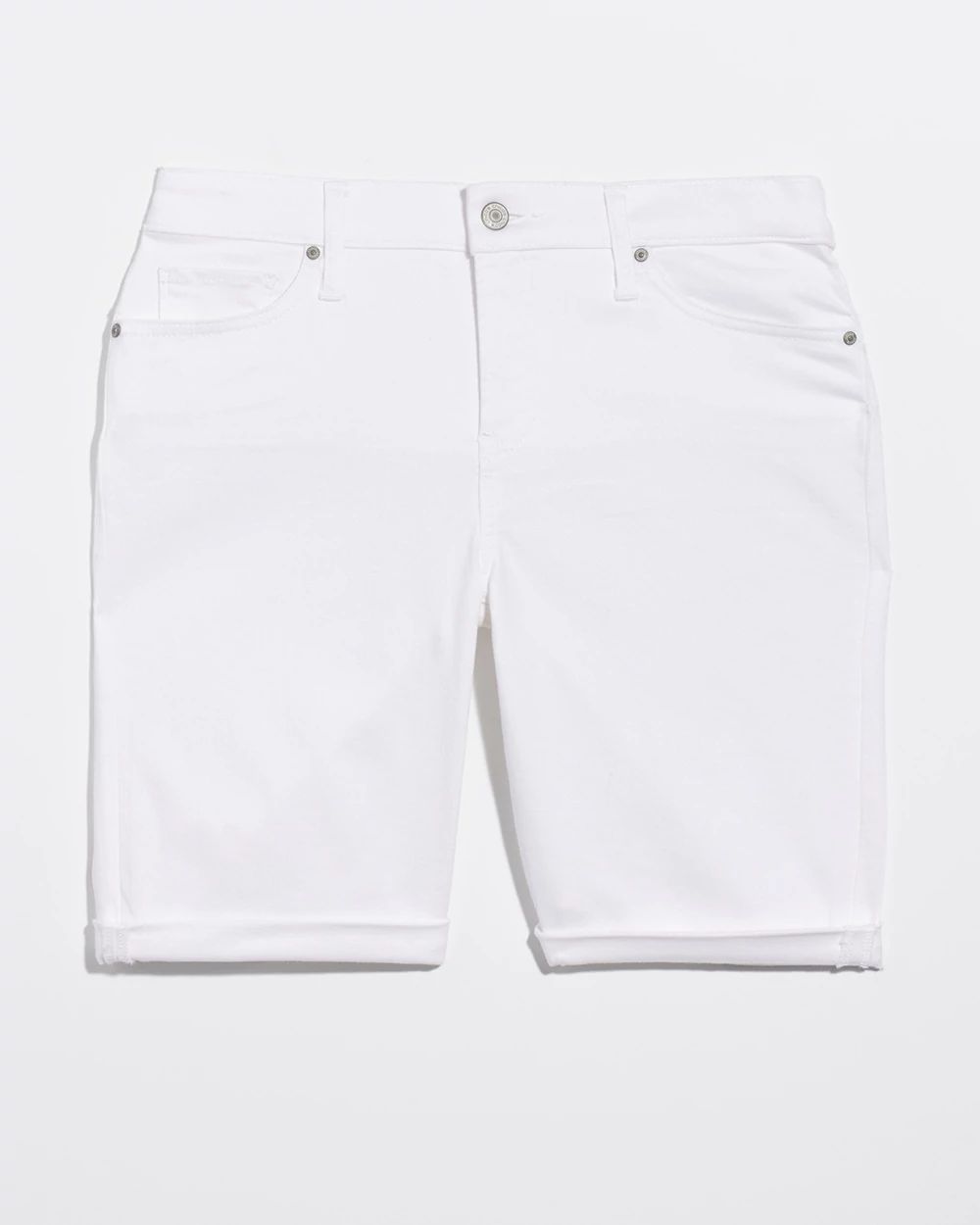 White Denim Trouser Crops