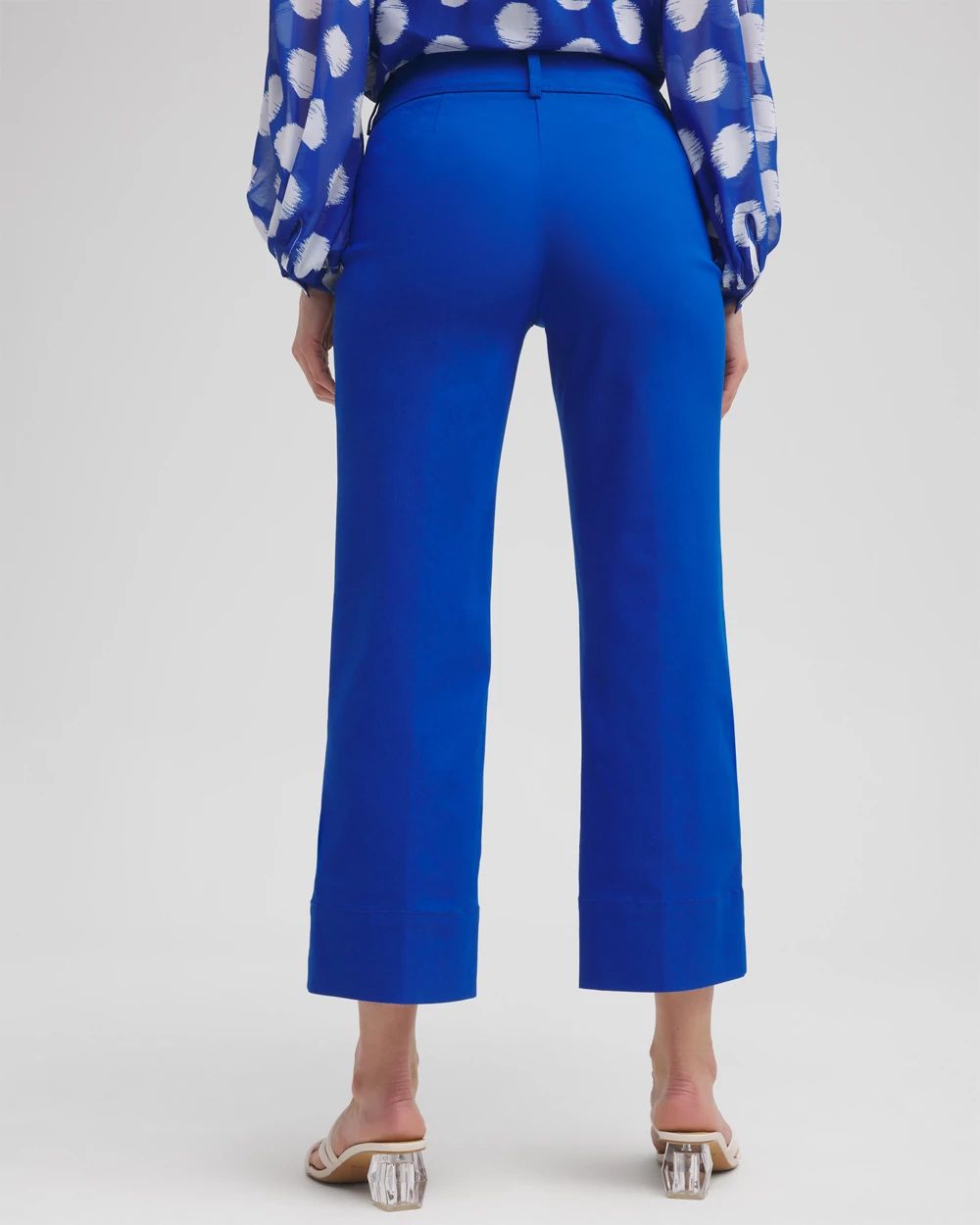 Trapunto Wide Leg Cropped Pants click to view larger image.