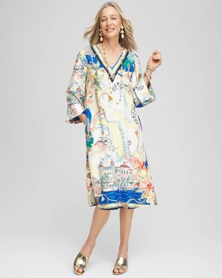 Sanibel Island V-Neck Midi Dress