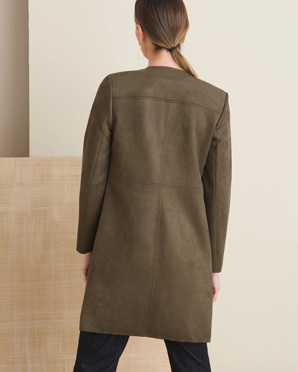 Faux-Suede Coat