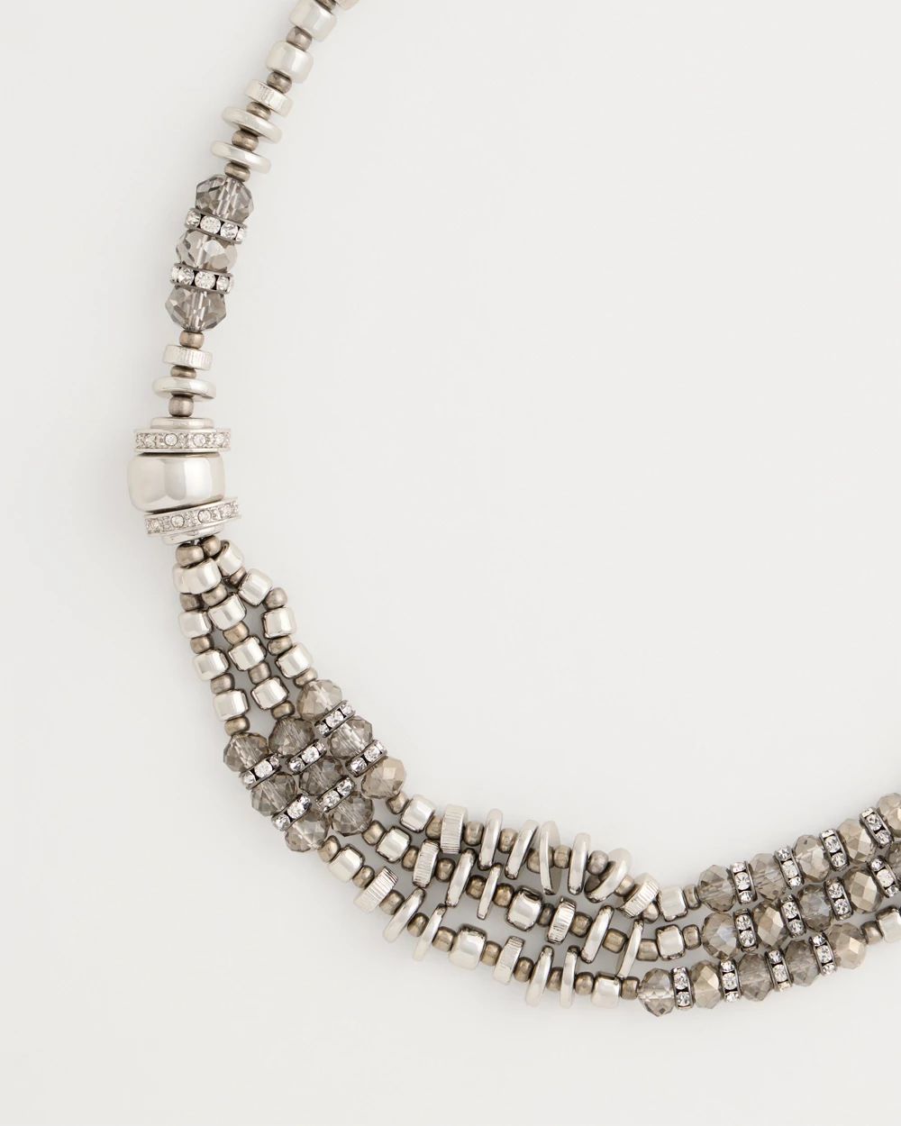 Cut Ice Collection Multi-Strand Necklace click to view larger image.