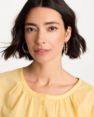 Multi-Color Hoop Earrings click to view larger image.