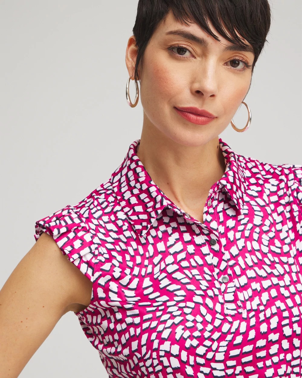 Zenergy® UPF Knit Ruffle Polo