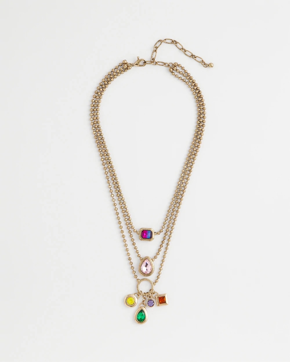 Multi-Strand Gem Necklace