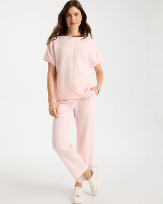 Zenergy® French Terry Cropped Pants click to view larger image.