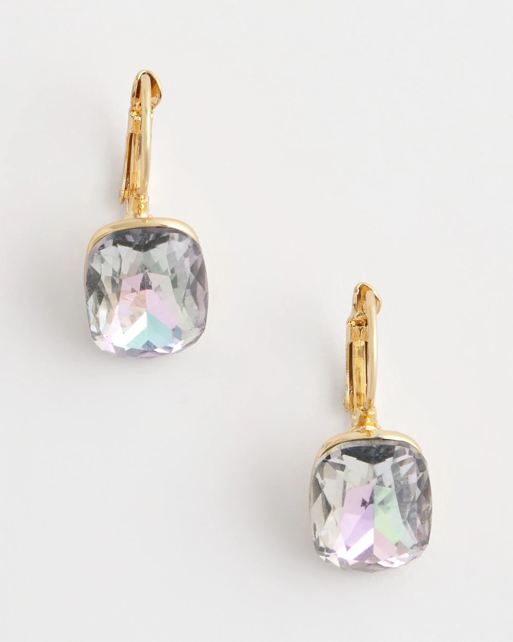 Iridescent Gem Drop Earrings