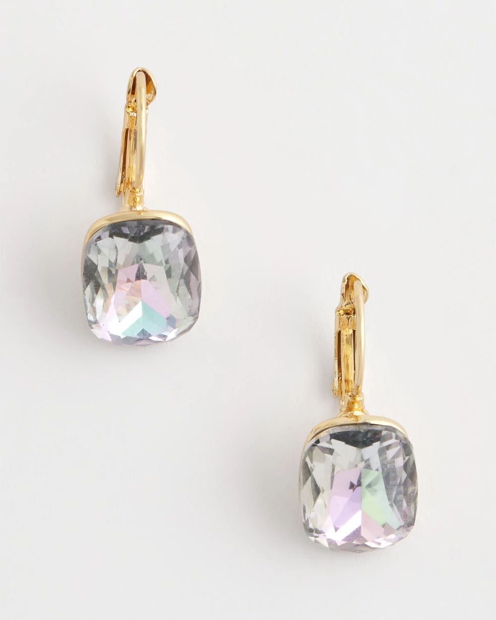 Iridescent Gem Drop Earrings