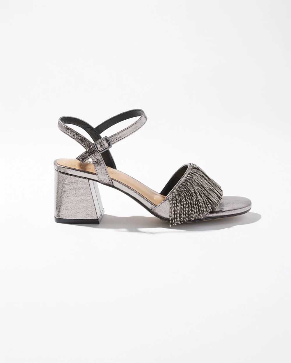 Beaded Fringe Heels