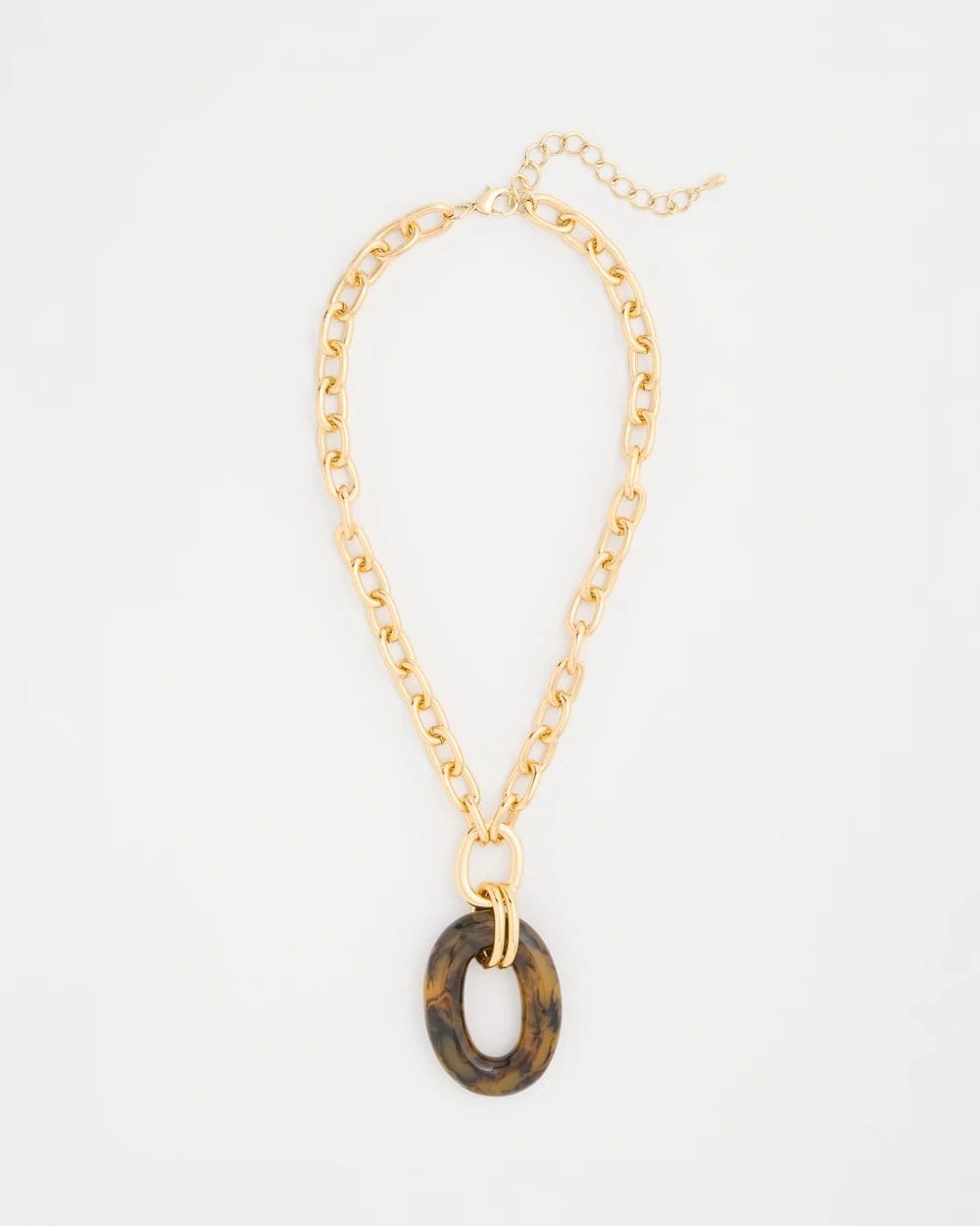 Short Tortoise Pendant Necklace