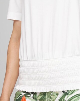 Touch of Cool™ Smocked Waist Tee click to view larger image.