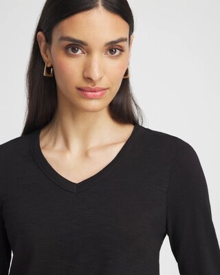V-neck 3/4 Sleeve Tee click to view larger image.