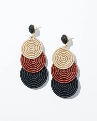 Round Drop Earrings