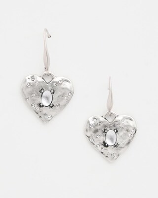 Textured Heart Earrings