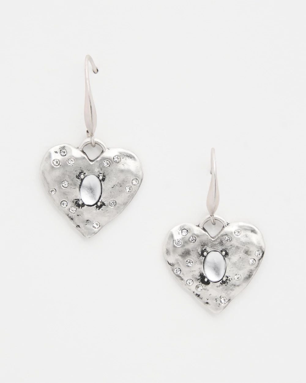 Textured Heart Earrings