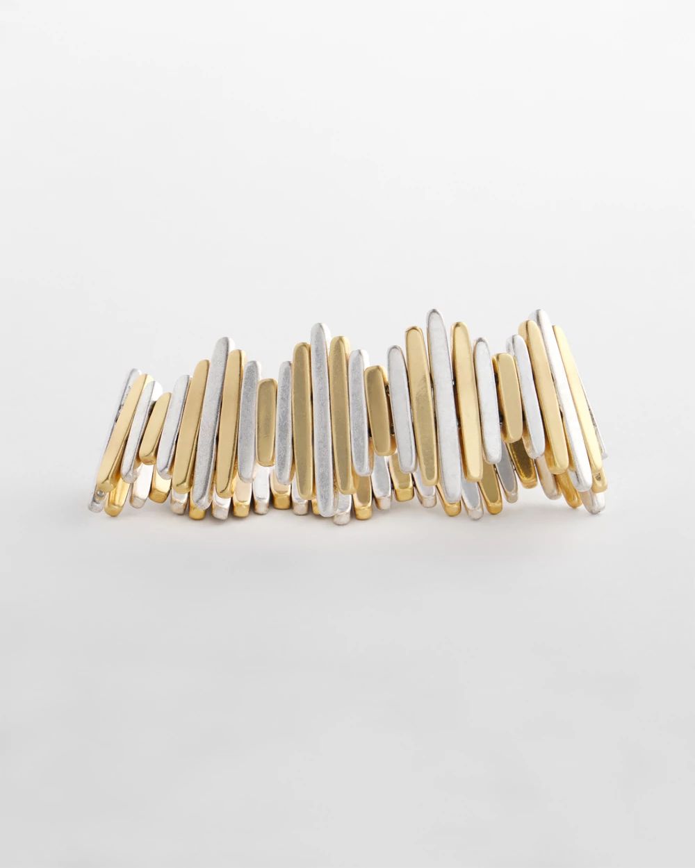 Mixed-Metal Stretch Bracelet