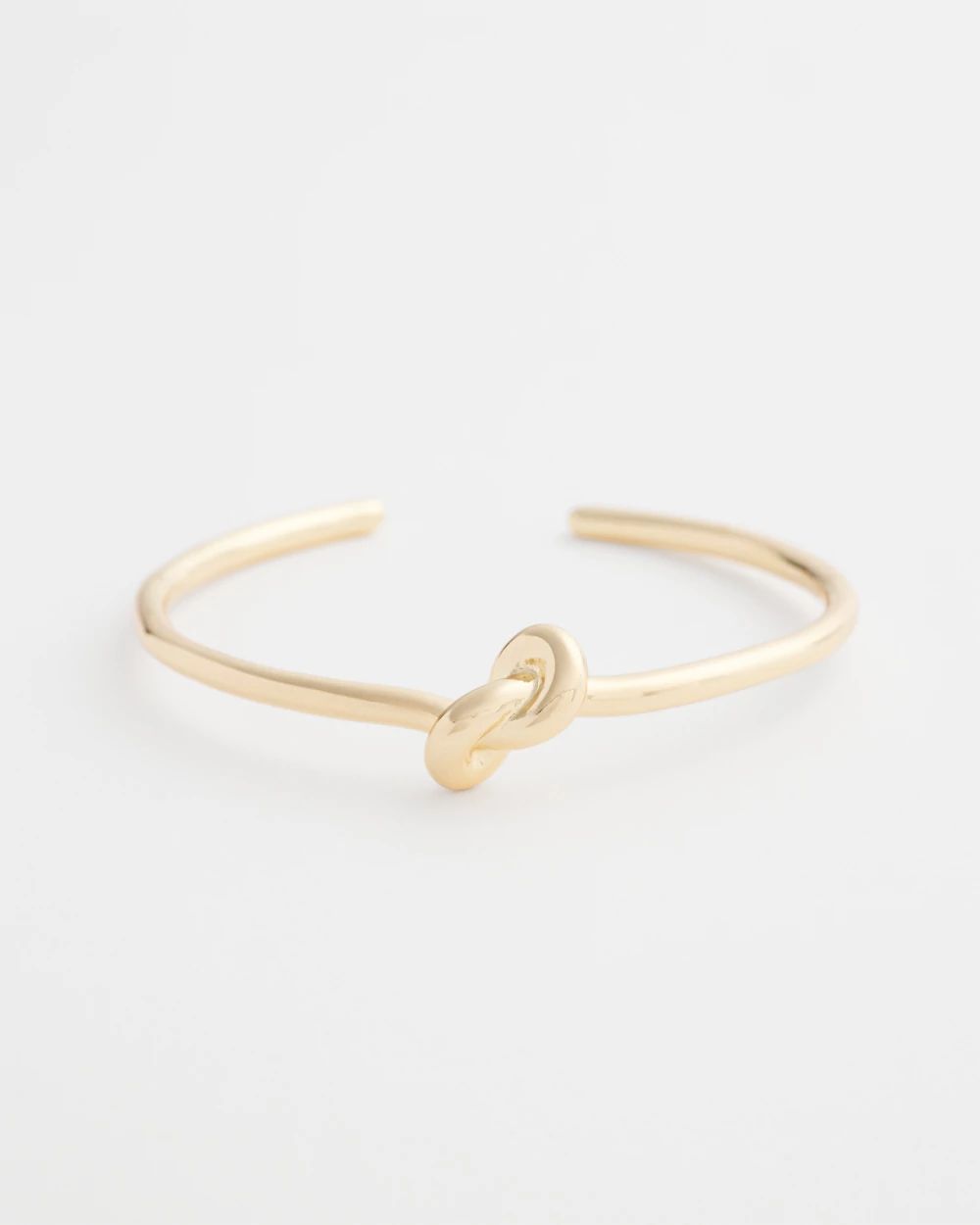 Gold Tone Knot Cuff Bracelet