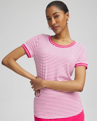 Zenergy® UPF Knit Stripe Tee