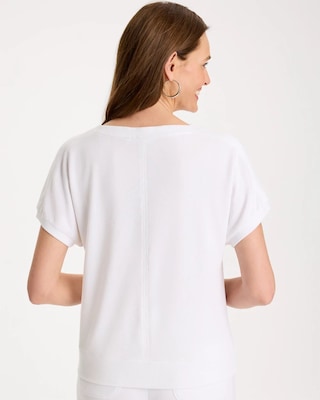 Zenergy® Gauze French Terry Mix Tee click to view larger image.