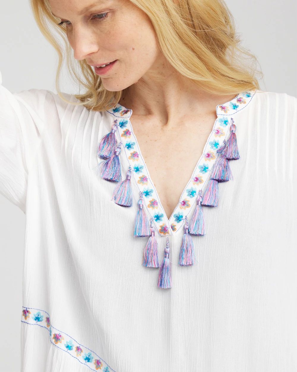 Chico's Beach Swimsuit Cover-Up Dress click to view larger image.