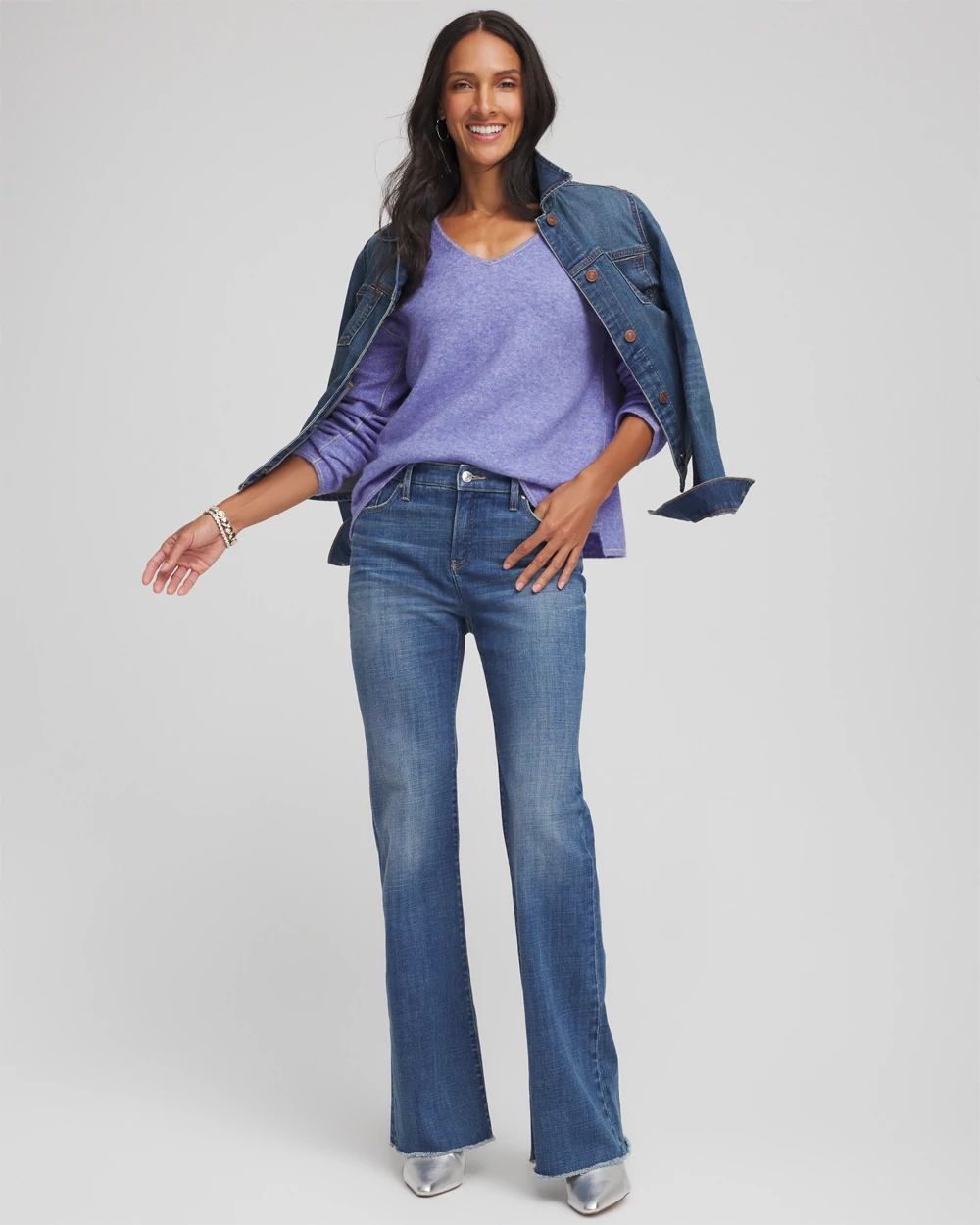 Contrast Stitch Detail Pullover click to view larger image.