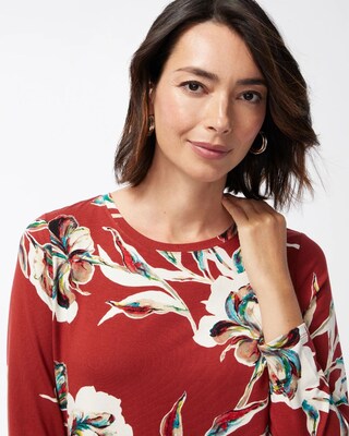 Touch of Cool Floral Layering Tee