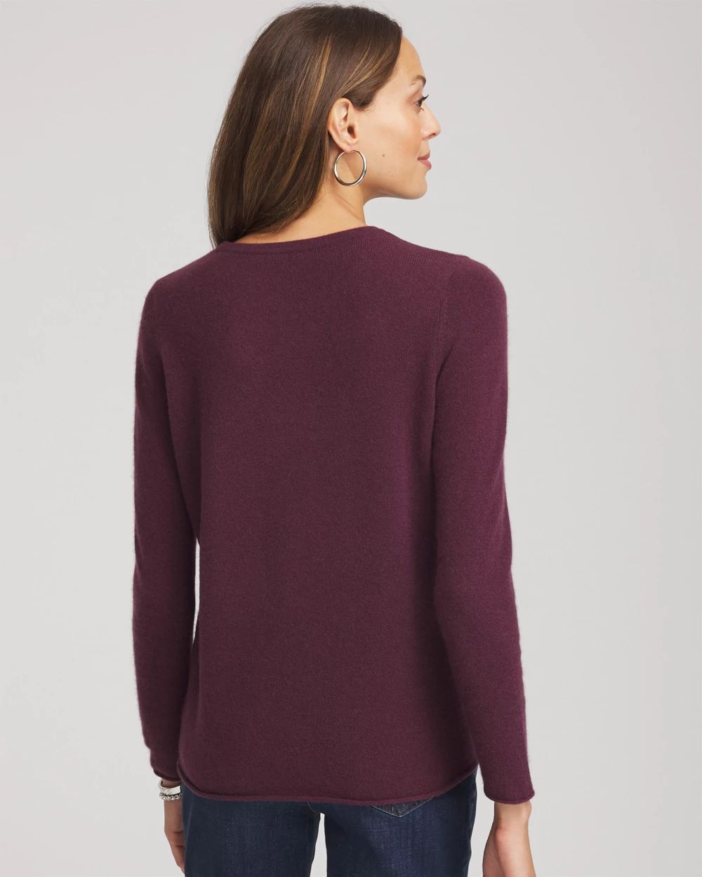 Crewneck Cashmere Pullover Sweater