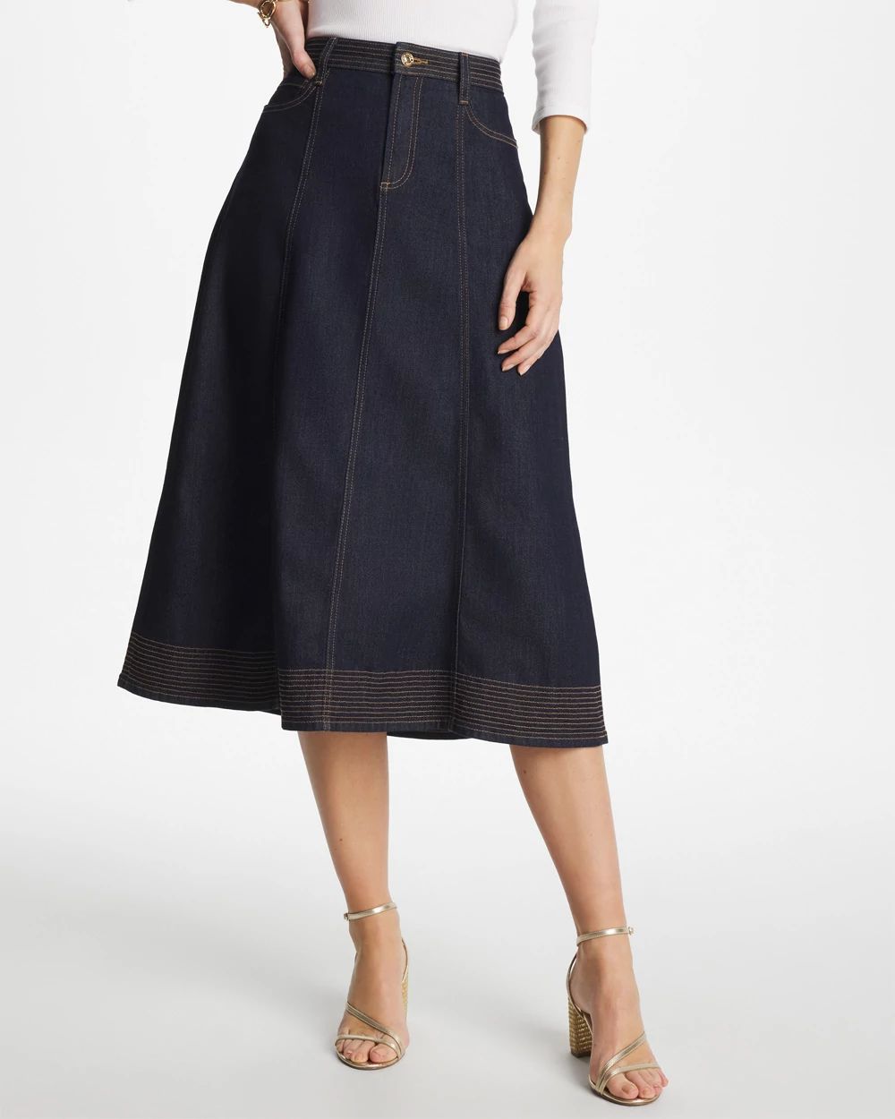 Trapunto Stitch Skirt