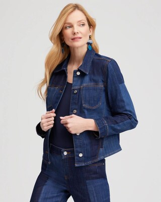 Laser Patch Denim Jacket