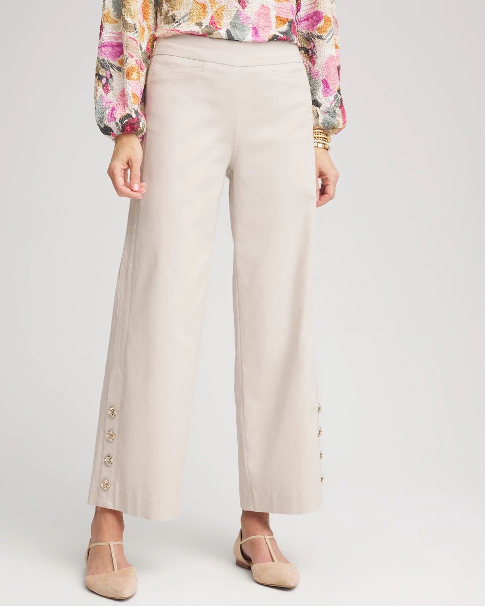 Brigitte™ Cropped Wide-Leg Pants