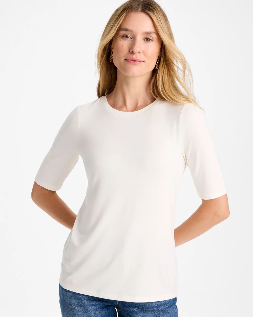 Touch of Cool™ Elbow Sleeve Tee