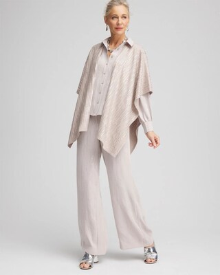 Cashmere Blend Sequin Ruana click to view larger image.