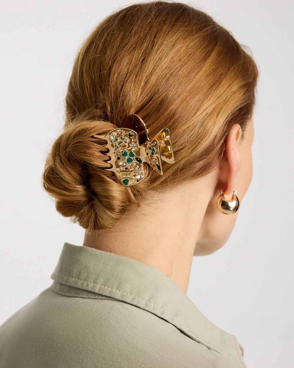 St. Patrick's Day Jaw Hair Clip click to view larger image.