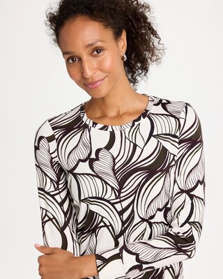 Zenergy® Soft Brushed Printed Top click to view larger image.