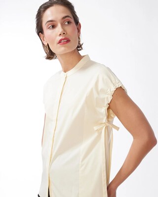 Black Label Poplin Neutral Blouse