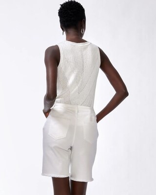 No Stain Girlfriend Fray Hem Shorts
