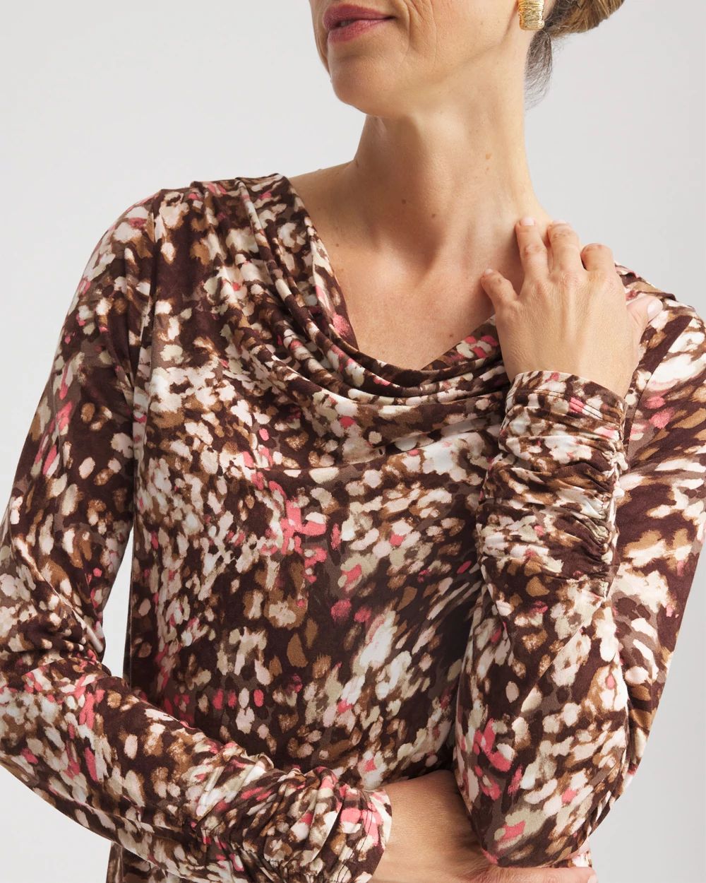 Touch of Cool™ Cowl Neck Tee