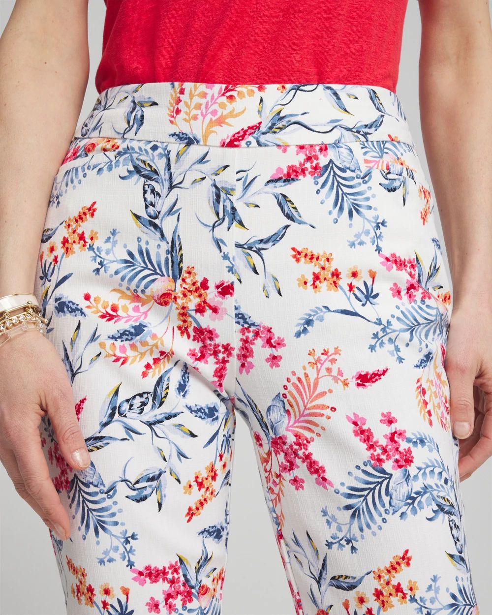 Brigitte Sea Life Slim Cropped Pants