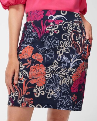 Zenergy UPF Floral Side Pocket Skort