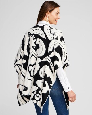 Reversible Jacquard Ruana