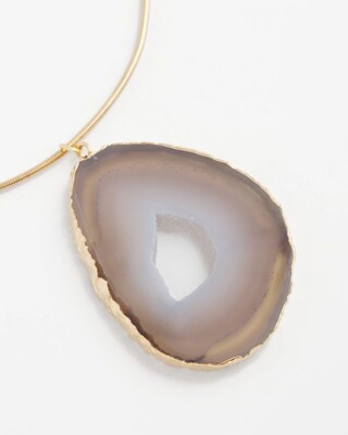 Agate Stone Collar Necklace click to view larger image.