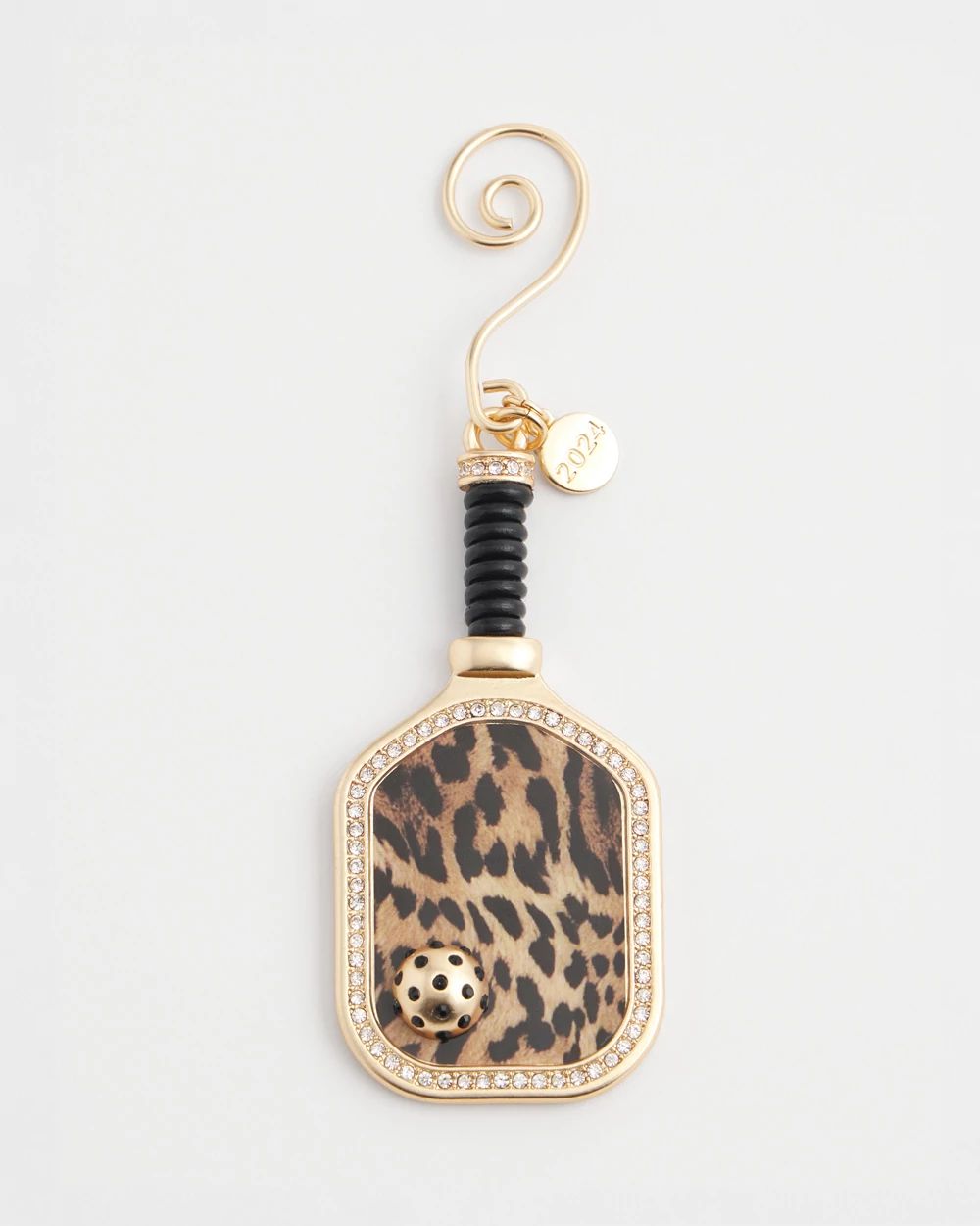 Leopard Print Pickleball Ornament