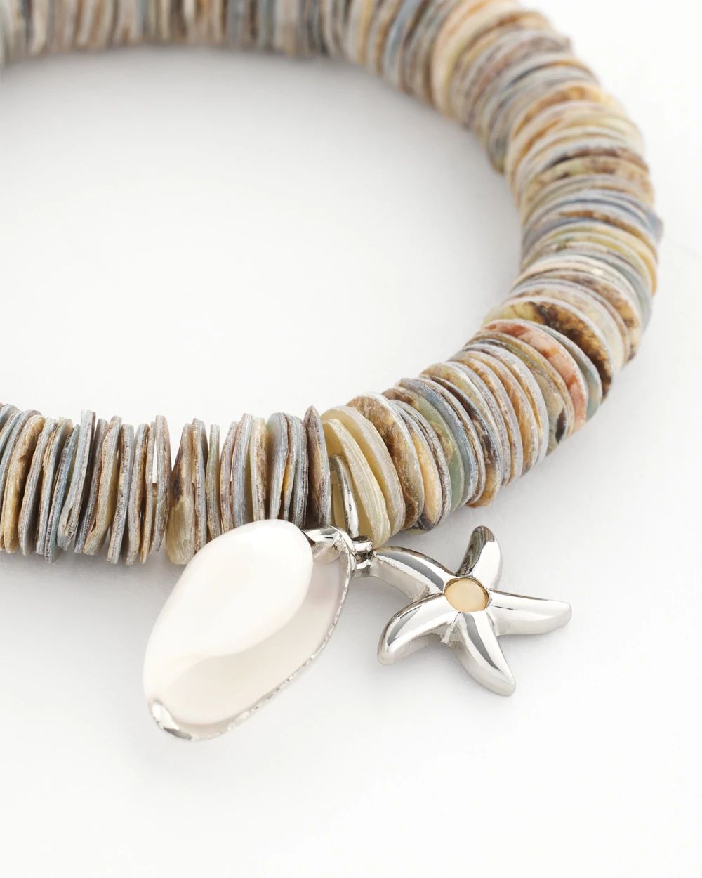 Agate Stretch Charm Bracelet click to view larger image.